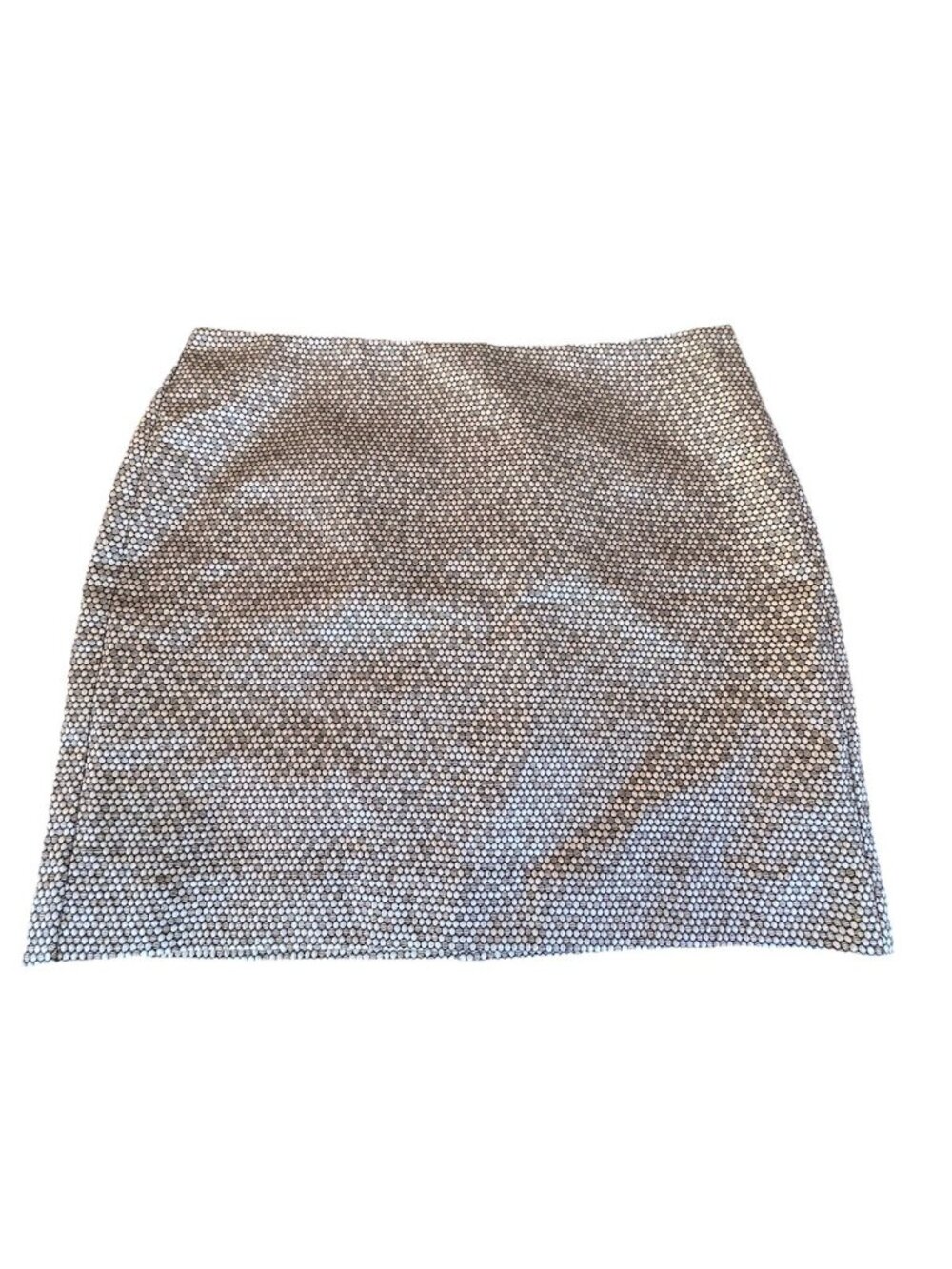 Banana Republic Metallic Mini Skirt Black Gold Size 10